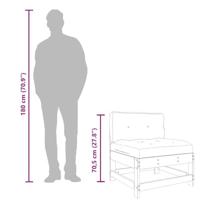 Middenbank met kussens massief douglashout - thumbnail