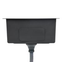 Gootsteen met afvoer handgemaakt roestvrij staal - thumbnail