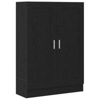 Zwarte Eiken Boekenkast - 82.5 x 30.5 x 115 cm - Geengineerd Hout - thumbnail