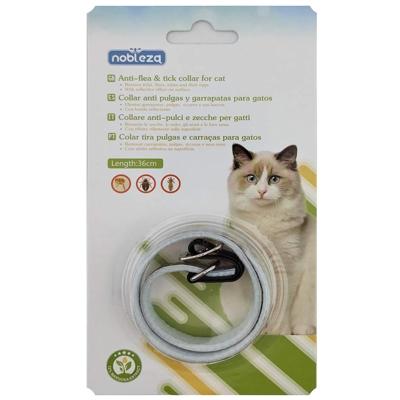 Nobleza Katten vlooienband - Natuurlijk - Reflecterend - Werking 4 tot 6 weken - 36 cm