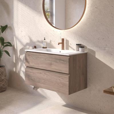 Ben Tendenza badmeubel incl. keramische wastafel 80x46x62cm congo bruin