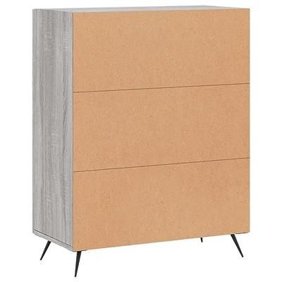 Dressoir 69,5x34x90 cm bewerkt hout grijs sonoma eikenkleurig