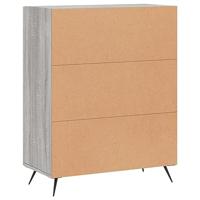 Dressoir 69,5x34x90 cm bewerkt hout grijs sonoma eikenkleurig - thumbnail