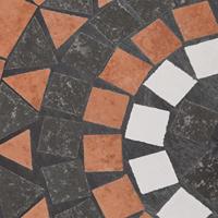 Parasolvoet rond 12 kg terracotta wit - thumbnail