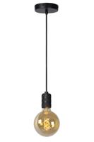 Lucide JOVA - Hanglamp - Ø 10 cm - 1xE27 - Zwart - thumbnail