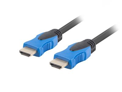Lanberg CA-HDMI-20CU-0010-BK HDMI kabel 1m HDMI Type A (Standaard) Zwart - thumbnail