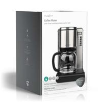 Nedis KACM280EAL Koffiezetapparaat Aluminium/Zwart - thumbnail