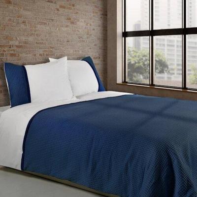 Dommelin Dommelin Dekbedovertrek Bari Percal 200TC Jeansblauw-Navy 140x200/220 cm