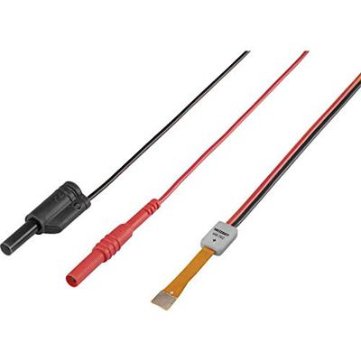 VOLTCRAFT MB-702 Meetadapter voor batterij - Recht Zwart, Rood