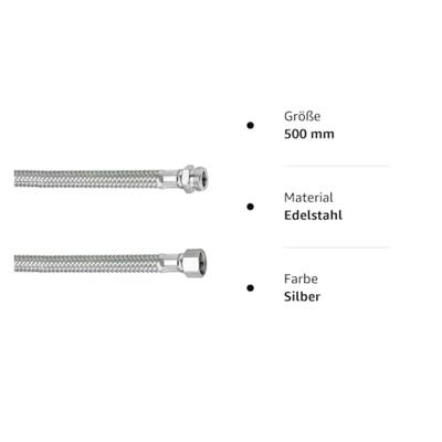 Cornat Soepele Slang 3/8Vx1/2Mx500Mm W270 - T3173115270 Cornat Soepele Slang 3/8Vx1/2Mx500Mm W270 - T3173115270
