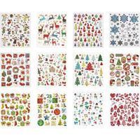 Creativ Company Stickerpakket kerst, 12vel - thumbnail