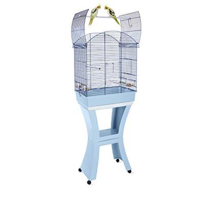 IMAC VOGELKOOI CALLA MET STANDAARD BLAUW / GRIJS 62X43X78 CM IMAC VOGELKOOI CALLA MET STANDAARD BLAUW / GRIJS 62X43X78 CM
