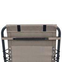 VidaXL Hoofdsteun voor ligstoel 40x7,5x15 cm textileen taupe - thumbnail