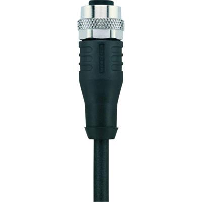 Escha 8046990 Sensor/actuator connector, geassembleerd M12 Aantal polen (sensoren): 8 Bus, recht 2.00 m 1 stuk(s)