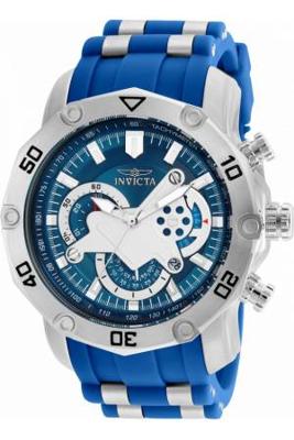 Horlogeband Invicta 22796.01 Rubber Blauw 26mm Horlogeband Invicta 22796.01 Rubber Blauw 26mm