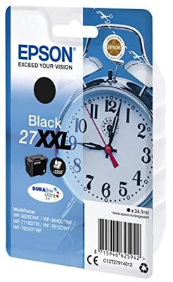 Epson Alarm clock 27XXL DURABrite Ultra Origineel Zwart 1 stuk(s) Epson Alarm clock 27XXL DURABrite Ultra Origineel Zwart 1 stuk(s)