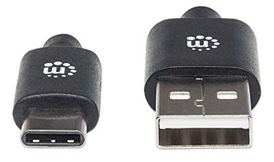 Manhattan 354912 USB-kabel USB 2.0 USB-A stekker, USB-C stekker 0.50 m Zwart Manhattan 354912 USB-kabel USB 2.0 USB-A stekker, USB-C stekker 0.50 m Zwart
