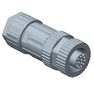 Amphenol M12A-05BFFA-SL8001 M SERIES 5 polig connector female M12 A-coding Solder FE