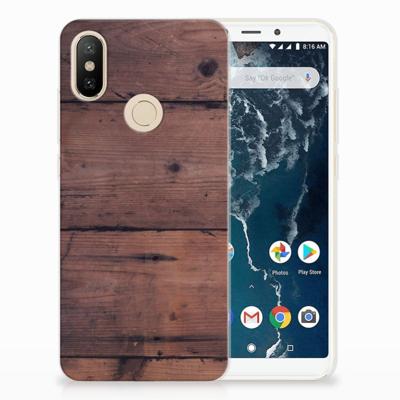 Xiaomi Mi A2 Bumper Hoesje Old Wood