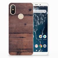 Xiaomi Mi A2 Bumper Hoesje Old Wood - thumbnail