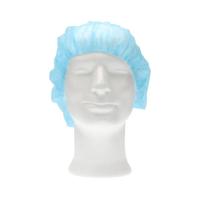 Haarnet cmt bouffant non-woven l 53cm pp blauw | 10 stuks - thumbnail