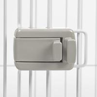 Puppyren met dak grijs 113x79x60 cm - thumbnail