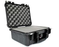 Peli 1400 BKF flightcase zwart met schuim 300x225x132 mm - thumbnail