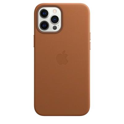 Apple Leather MagSafe Case iPhone 12 Pro Max Saddle Brown