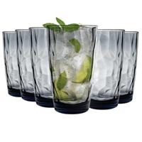 Bormioli Rocco Longdrinkglazen Diamond - Blauw - 470 ml - 6 stuks - thumbnail