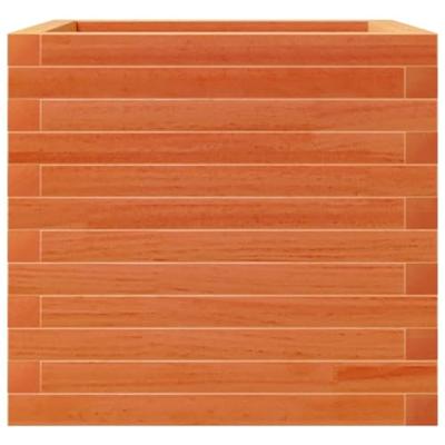 VidaXL Plantenbak 50x50x45,5 cm massief grenenhout wasbruin VidaXL Plantenbak 50x50x45,5 cm massief grenenhout wasbruin