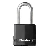 Masterlock 54mm laminated steel padlock - anti-rust thermoplastic cover - 51mm oc - M515EURDLH - thumbnail