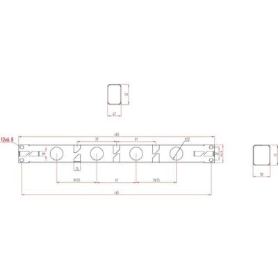Renkforce RF-3525042 19 inch Kabelgeleiding voor patchkast 1 HE Zwart Renkforce RF-3525042 19 inch Kabelgeleiding voor patchkast 1 HE Zwart