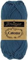 Scheepjes Catona 50g - 164 Light Navy - Haakgaren / Breigaren - thumbnail