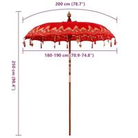 Parasol Anders Rood x 250 cm - thumbnail