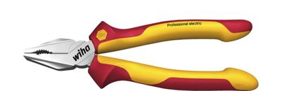 Wiha Combinatietang Professional electric met DynamicJoint® en OptiGrip met extra lang snijvlak | 180 mm | 7" - 26708 - 26708