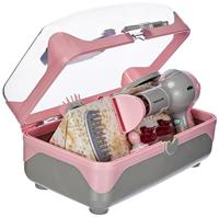 Braun beautycase met accessoires - thumbnail