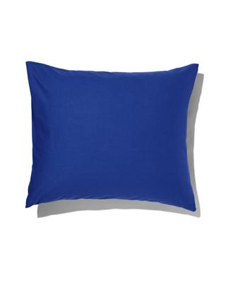 HEMA Kussensloop 60x70cm zacht katoen kobaltblauw (blauw)