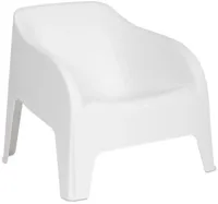 Toomax stapelbare lounge tuinstoel petra wit - thumbnail