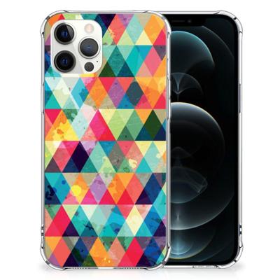 iPhone 12 Pro Max Doorzichtige Silicone Hoesje Geruit iPhone 12 Pro Max Doorzichtige Silicone Hoesje Geruit