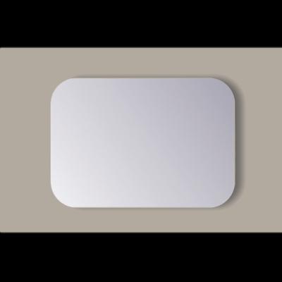 Spiegel Vierkant Sanicare Q-Mirrors Afgeronde Hoeken 60x60 cm PP Geslepen Incl. Ophanging Sanicare