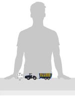 Siku 1947 new holland tractor met hooiwagen 1:50 - thumbnail