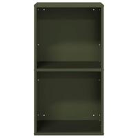 Brandhoutrek 40x30x75 cm koudgewalst staal olijfgroen - thumbnail