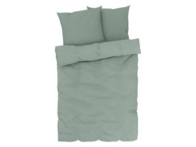 LIVARNO home Linnen dekbedovertrek 200 x 200 cm (Groen)