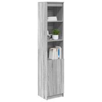 Hoge kast 37,5x35x180 cm spaanplaat grijs sonoma - thumbnail