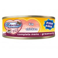 Renske Graanvrij pâté kip natvoer kat (blikjes) 2 trays (48 x 70 g) - thumbnail