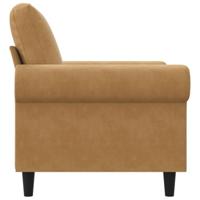 Fauteuil 60 cm fluweel bruin - thumbnail
