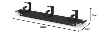 Digitus DN-10-ORG-1U-B rack-toebehoren Paneel voor kabelbeheer