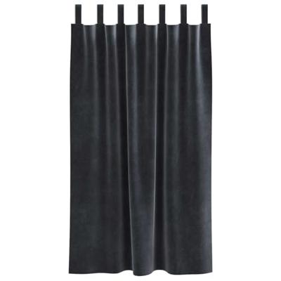 VidaXL Verduisterende gordijnen 2 pcs donkergrijs 140 x 175 cm fluweel