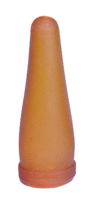 Lamspeen geel/bruin voor op bierfles