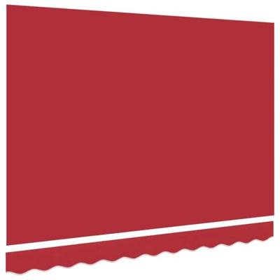 VidaXL Vervangingsdoek voor zonnescherm rood 330 x 195 cm polyester